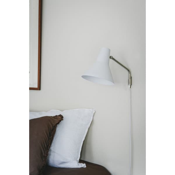 Innolux Carin -väggarmatur, E27, vit/krom