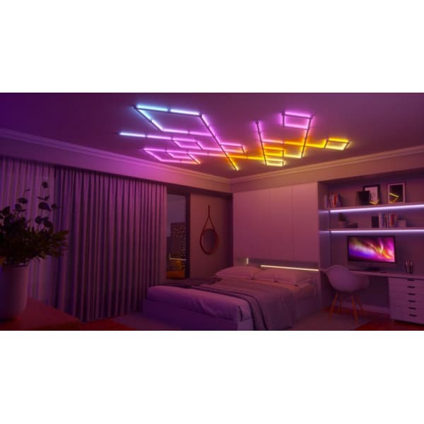 Nanoleaf Lines Starter Kit smart panelbelysning, 15 paneler