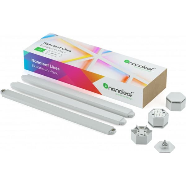 Nanoleaf Lines Extension -laajennuspakkaus, 3 älykästä LED-listaa Valkoinen