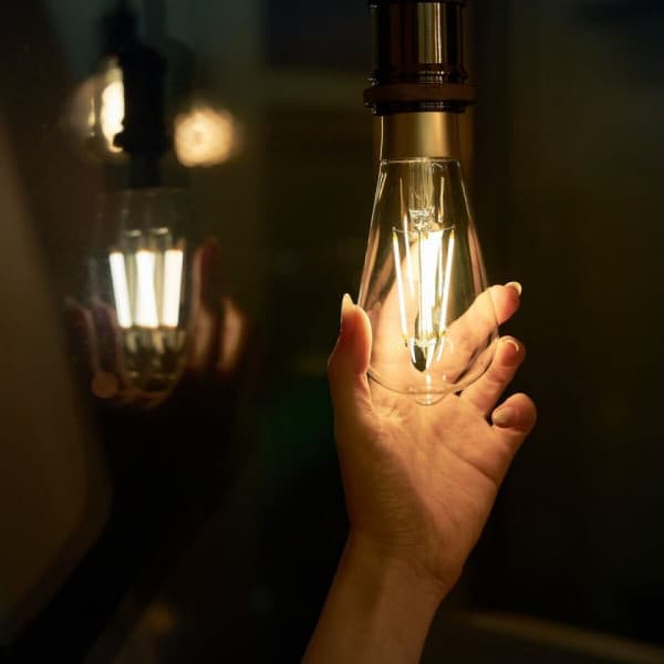 Shelly VIntage ST64 -LED-lampa Wi-FI-nätverk, E27