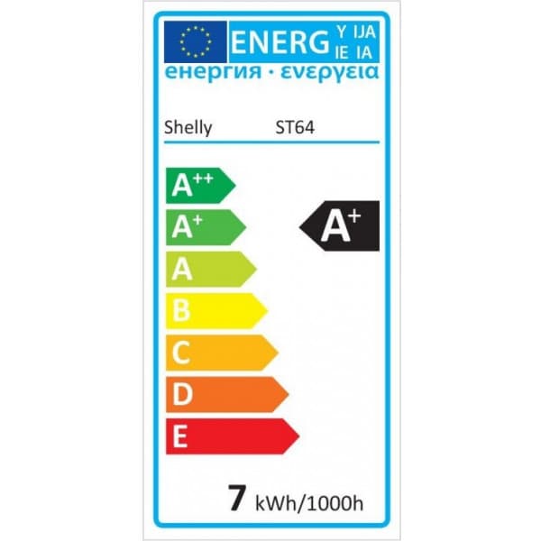 Shelly VIntage ST64 -LED-lampa Wi-FI-nätverk, E27