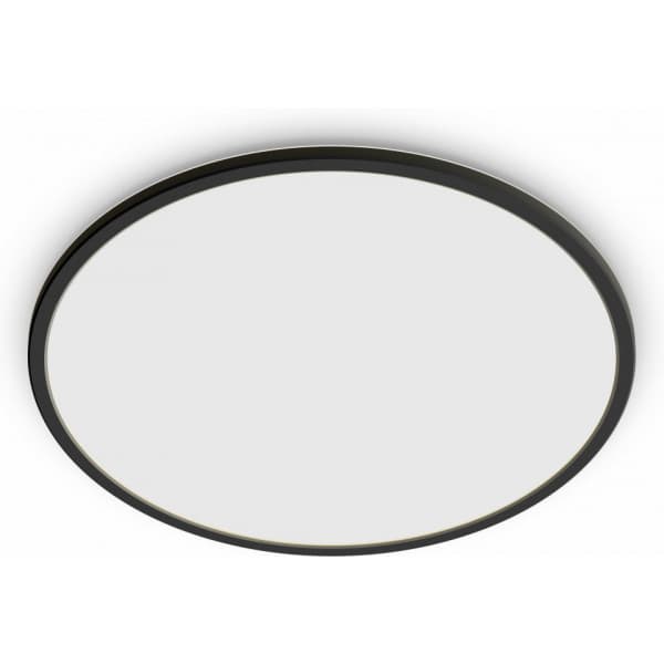 Philips Superslim CL550 -takplafond, rund, svart, 1900 lm, 2700K Svart
