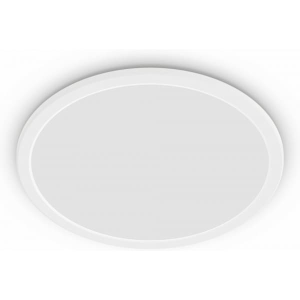 Philips Superslim CL550 -takplafond, rund, hvid, 1300 lm, 2700K