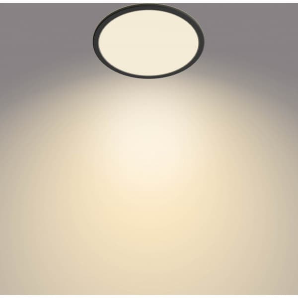 Philips Superslim CL550 -kattovalaisin, pyöreä, musta, 1300 lm, 2700K