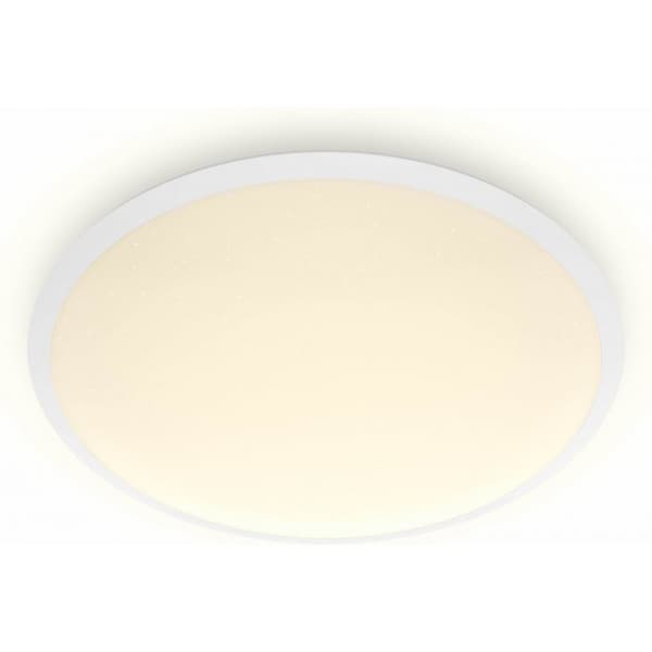 Philips Cavanal -takplafond, rund, hvid, 1200 lm, 2700 K, IP44