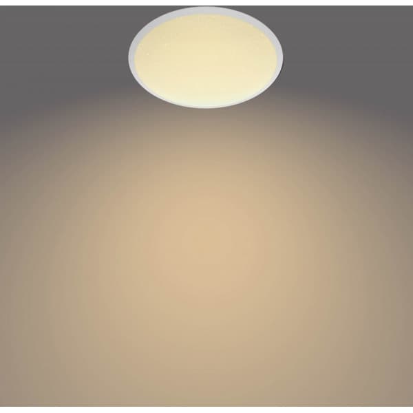 Philips Cavanal -takplafond, rund, hvid, 1200 lm, 2700 K, IP44