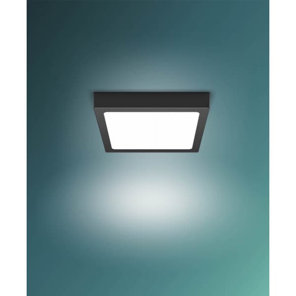 Philips Magneos DL252 -loftlampe, firkantet, sort, 1150 lm, 2700 K