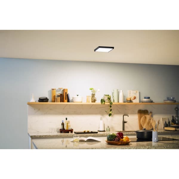Philips Magneos DL252 -loftlampe, firkantet, sort, 1150 lm, 2700 K