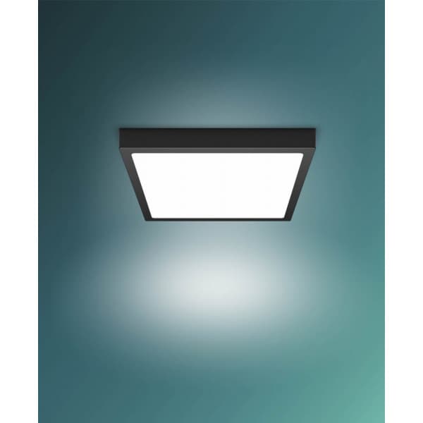 Philips Magneos DL252 -loftlampe, firkantet, sort, 2000 lm, 2700K
