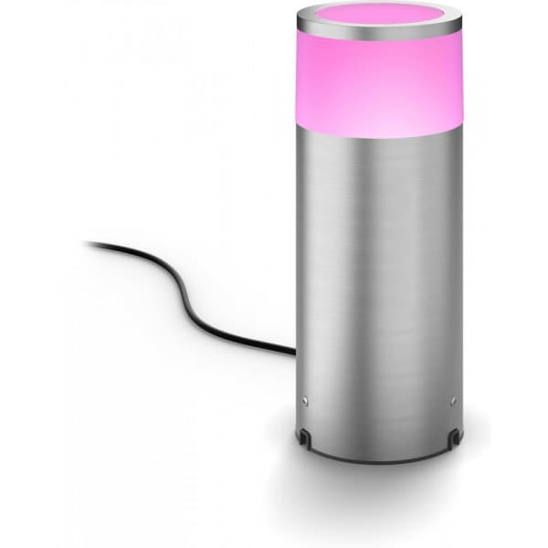 Philips Hue Calla Outdoor-smart havelys, stål, ekstra lys til 24 V-serien, 25 cm Krom