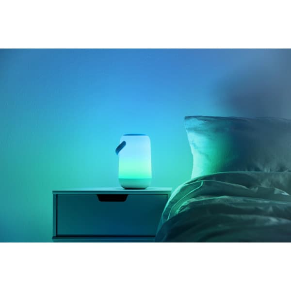 WiZ Mobil Bærbar -opladningsbar smart bordlampe, hvid, WiFi