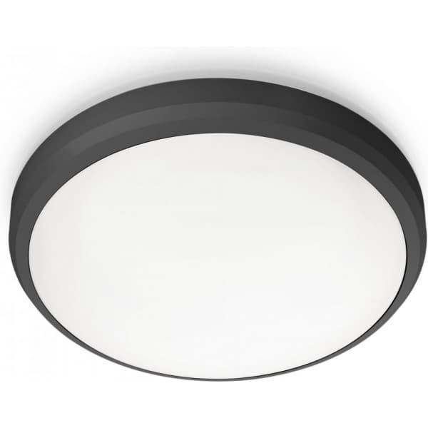 Philips Doris -taklampa för utomhusbruk, svart, IP54, 4000K