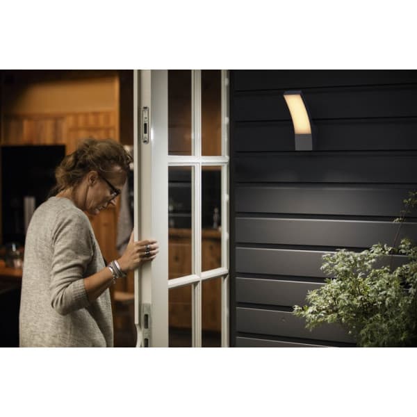 Philips Splay -väggarmatur, antracit, 2700K