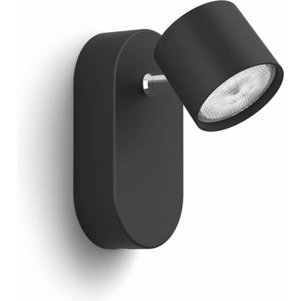 Philips STAR -målade ljus, svart, 1 x 4,5 W, 2700K Svart