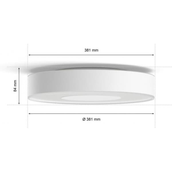 Philips Hue Xamento M -smart taklampa, vit