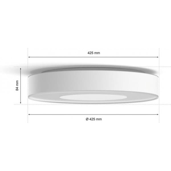 Philips Hue Xamento L -smart loftlampe, stor, hvid