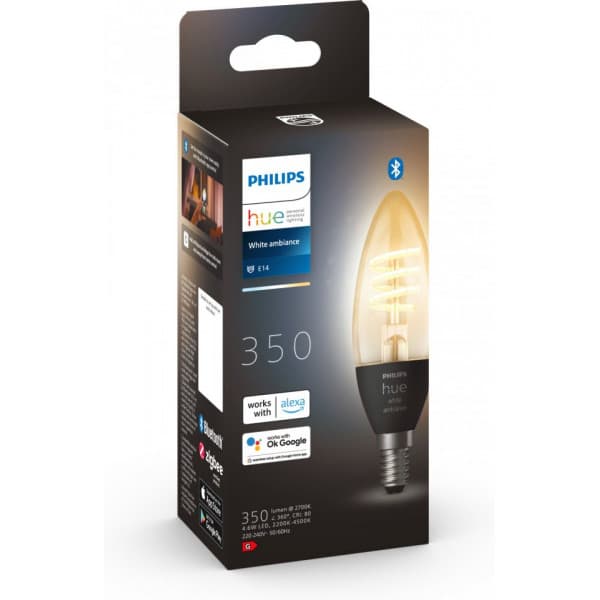 Philips Hue -filament intelligent lampe, White Ambiance Filament, E14