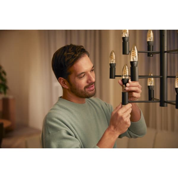 Philips Hue -filament intelligent lampe, White Ambiance Filament, E14