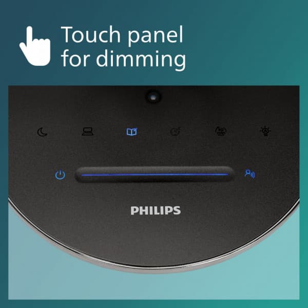 Philips Einstein DSK602 -skrivbordslampa, grå