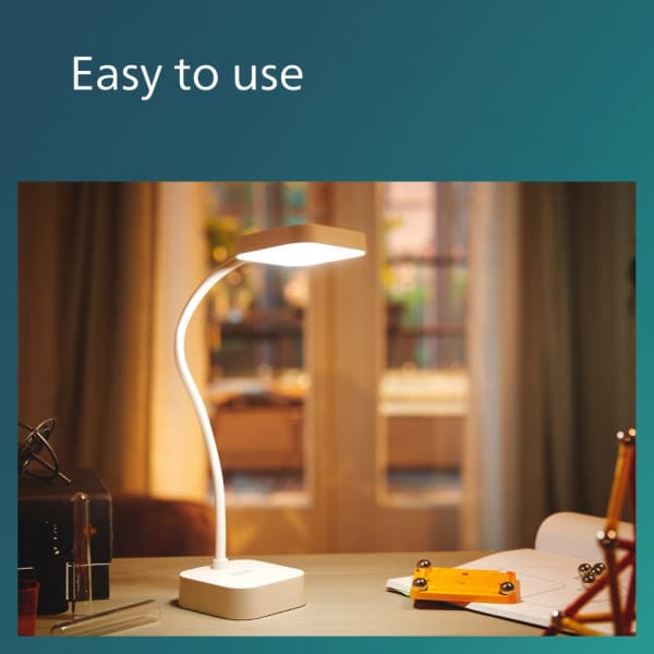 Philips Rock DSK211 - skrivebordslampe, hvid