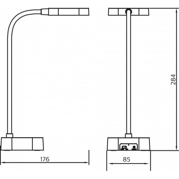 Philips Rock DSK211 - skrivebordslampe, hvid