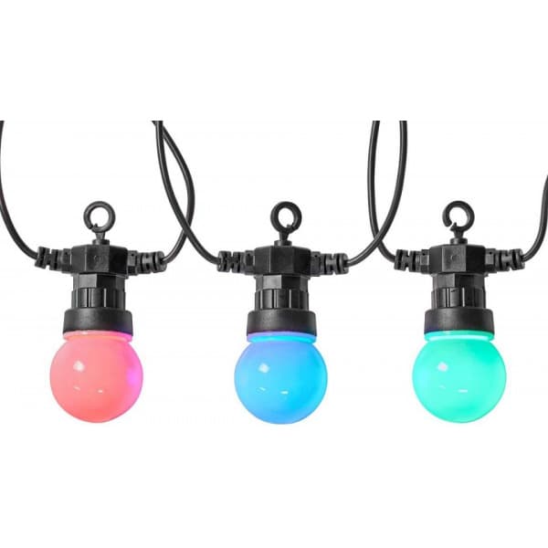 Nedis SmartLife Partylife - dekorationslys sæt, 10 LED, RGB, WiFi, 9 m