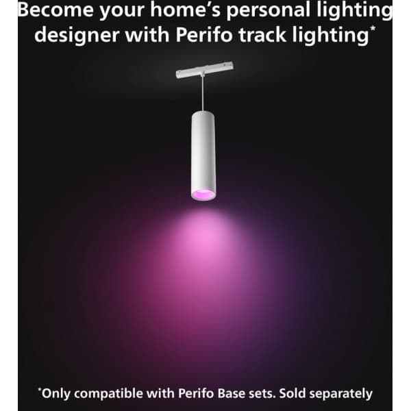 Philips Hue Perifo Cylinder -smartpendelbelysning, White and Color Ambiance, vit