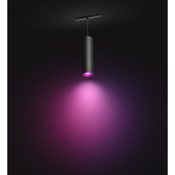 Philips Hue Perifo -smartrakbelysningssatser för startpaket på väggen, White and Color Ambiance, svart