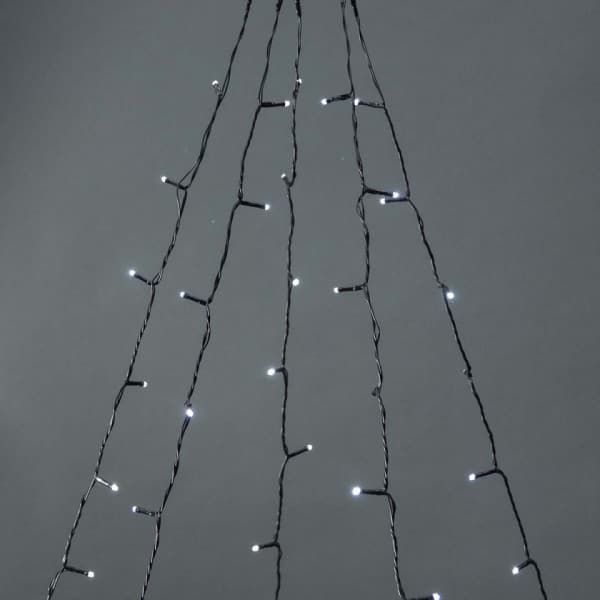 Nedis SmartLife -flagstangens lysskinne, 200 LED, nuancer af hvidt lys, WiFi, 5 x 4 m.