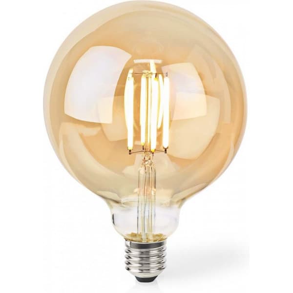 Nedis SmartLife -LED-älylamppu, globe, E27, lämmin valkoinen, Wi-Fi, 806 lm