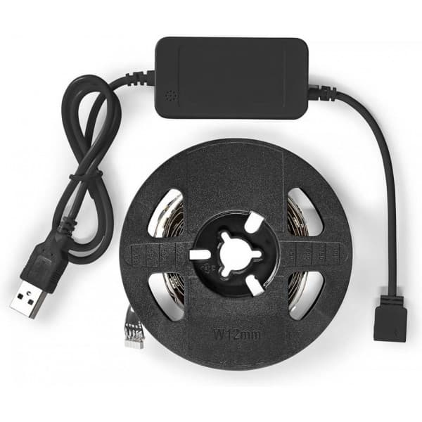 Nedis SmartLife -LED-valonauha, lämmin valkoinen + RGB, bluetooth, 2 m