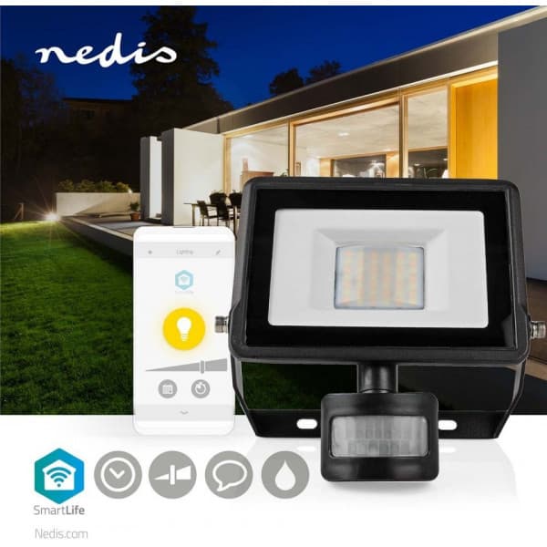Nedis SmartLife -LED-valonheitin, liiketunnistimella, valkoisen valon sävyt, Wi-Fi