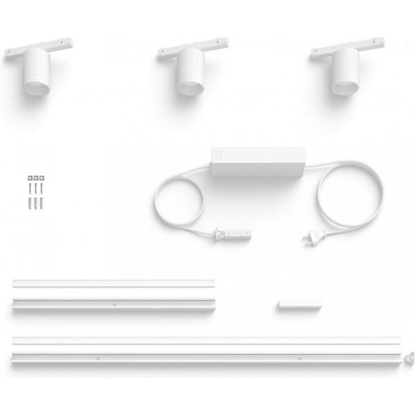 Philips Hue Perifo -smartljusrailsystem startpaket för väggmontering, White and Color Ambiance, vit