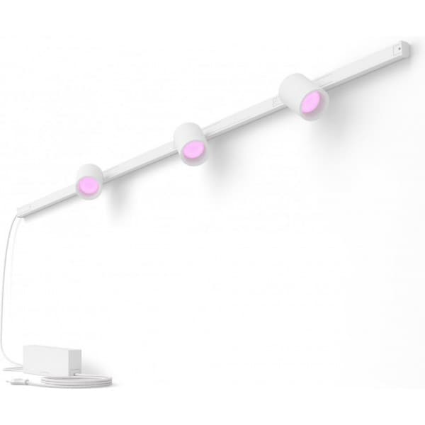 Philips Hue Perifo -smartljusrailsystem startpaket för väggmontering, White and Color Ambiance, vit