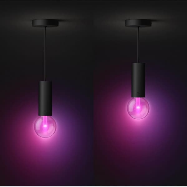 Philips Lightguide Cord - hængende kabel til lampe, sort, E27