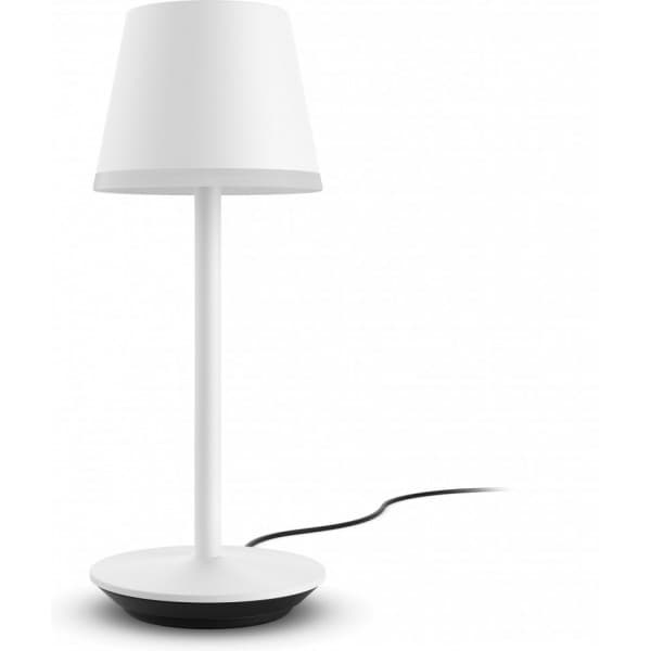 Philips Hue Go -bärbar smart skrivbordslampa, vit