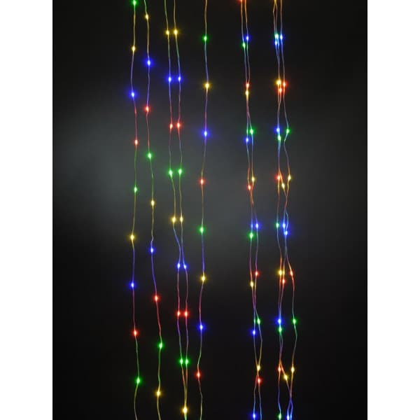 Enne Twinkle Micro LED Gardin RGB-dekorationsbelysning, 200 LED, 2m