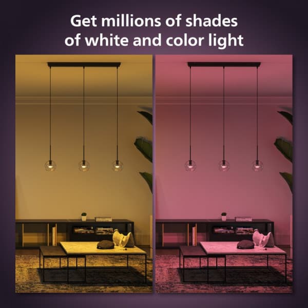 Philips Hue White and Color Ambience Lyster lampe, E14, P45 2 stk.