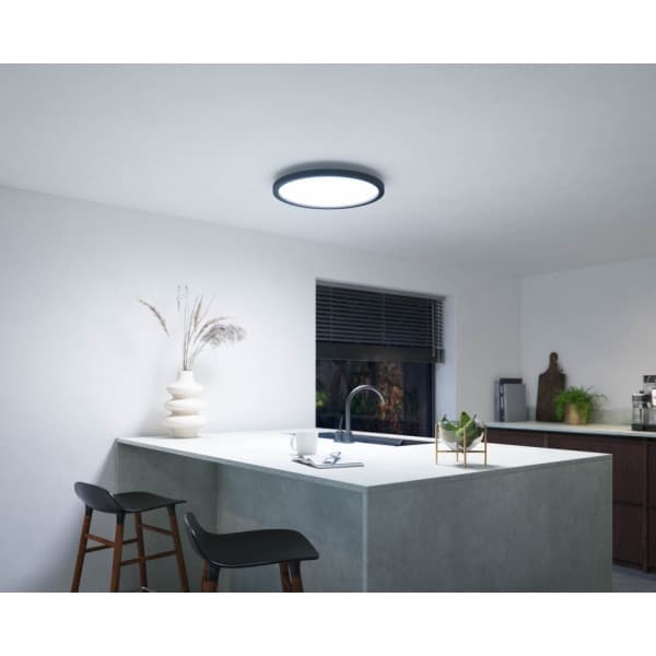 Philips Hue Aurelle loftlampe, 21 W, 2200-6500 K, rund, sort