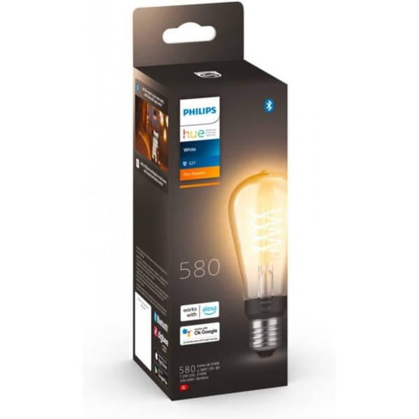 Philips Hue White Filament ST64 Edison -lampa, E27