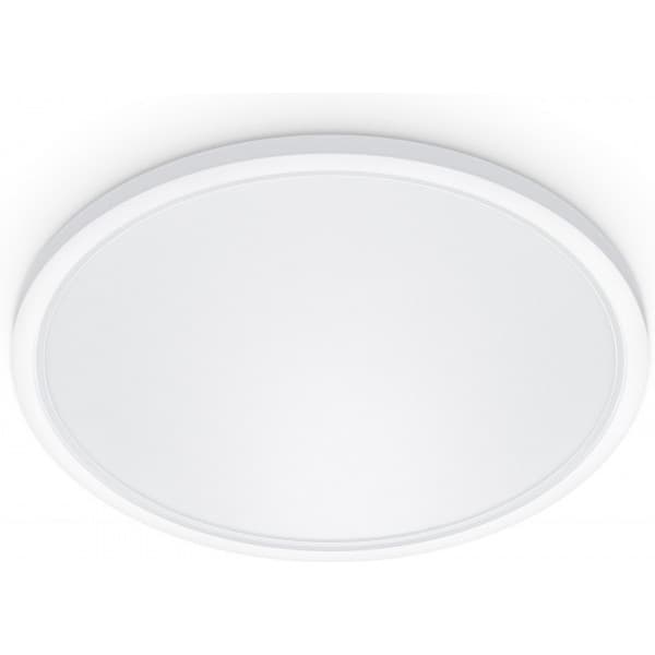 WiZ SuperSlim loftlampe, rund, hvid, WiFi, 22 W, RGB, 2200-6500 K, 2600 lm