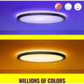 Miniatyrbild 6 av 11: WiZ SuperSlim taklampa, rund, svart, WiFi, 22 W, RGB, 2200-6500 K, 2600 lm