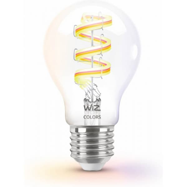 WiZ älylamppu, E27, A60, RGB, Wi-Fi, 2200-6500 K, 470 lm, kirkas, 1 kpl