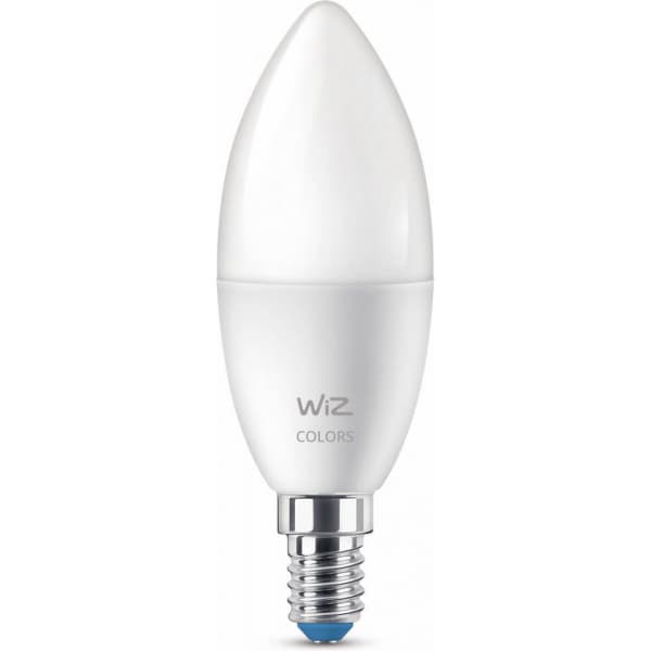 WiZ smartlampe, E14, C37, RGB, Wi-Fi, 2200-6500 K, 470 lm, mat, 3 stk