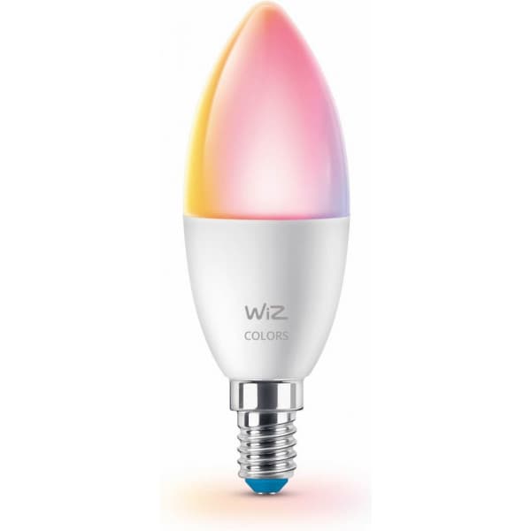 WiZ smartlampe, E14, C37, RGB, Wi-Fi, 2200-6500 K, 470 lm, mat, 3 stk