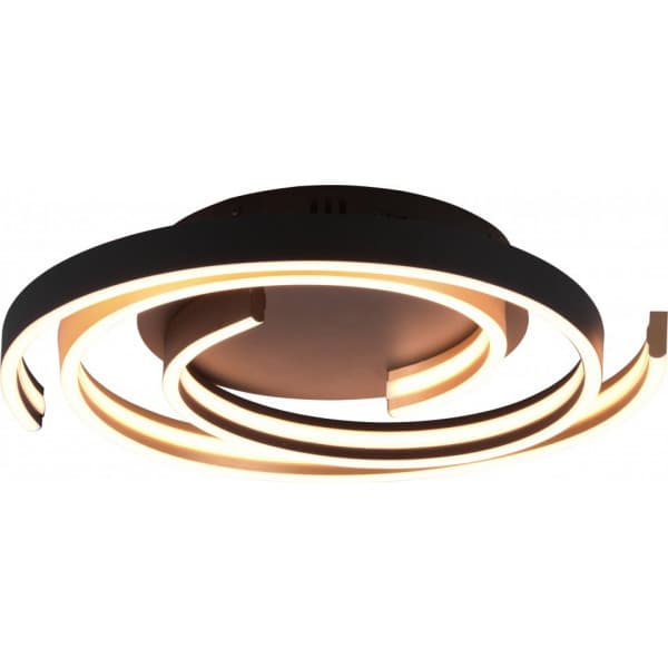 Trio Caya LED taklampa, 6800 lm, 2300/3000/4000 K, LED 58 W, 50 cm, aluminium