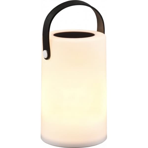 Trio Garcia ladattava/aurinkokenno ulkopöytävalaisin, 15 lm, 3000 K + RGB, SMD-LED 0,1W, valkoinen