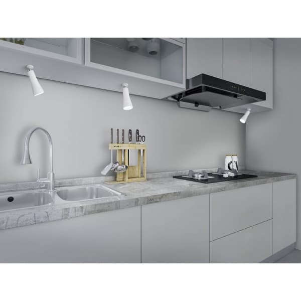 Trio Maxi laddningsbar bordlampa, 200 lm, 3000 K, LED 2 W, mattvit
