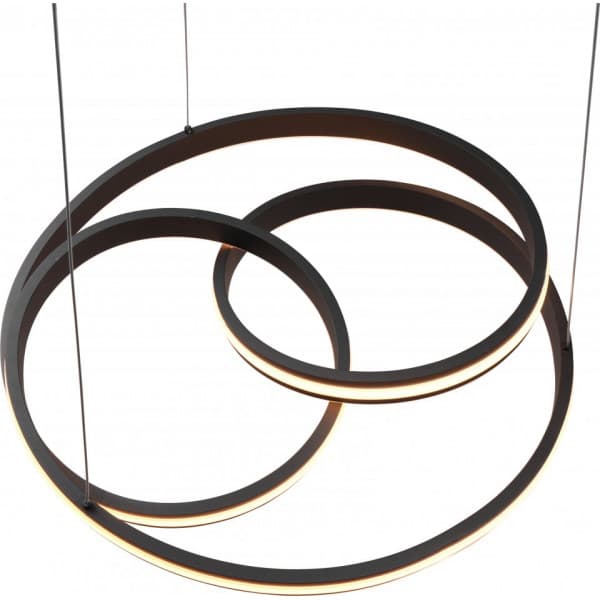 Trio Nuria hængelampe, 7200 lm, 2300/3000/4000 K, LED 60 W, mat sort