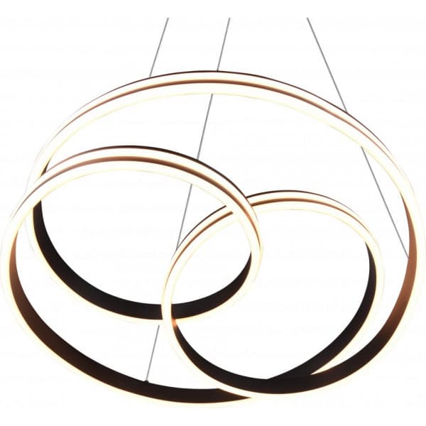 Trio Nuria hængelampe, 7200 lm, 2300/3000/4000 K, LED 60 W, mat sort